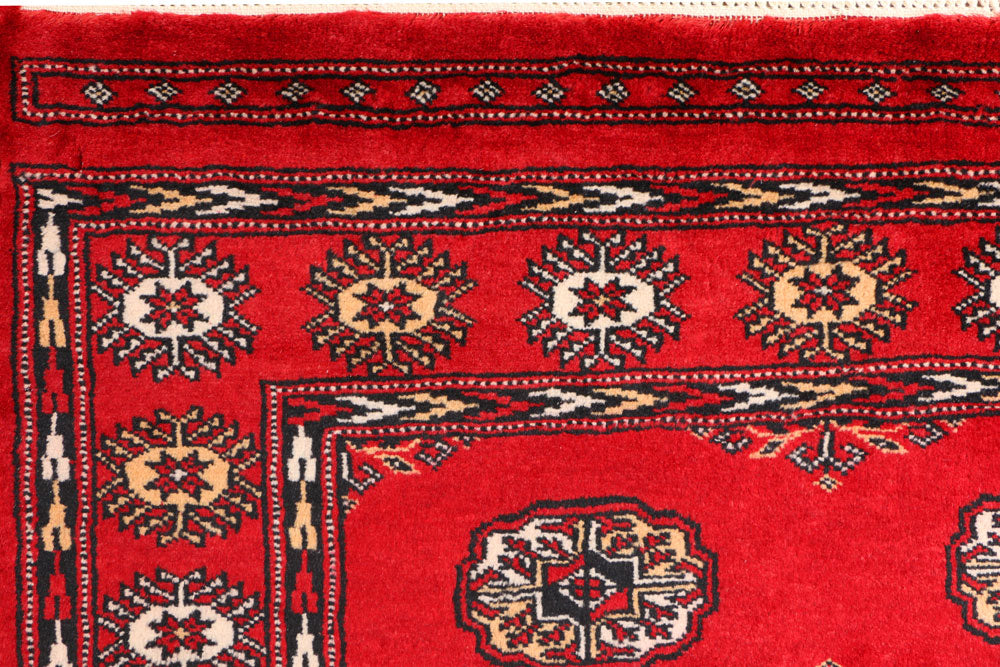 Red Bokhara 3' 2 x 6' 2 - No. 41529 - ALRUG Rug Store