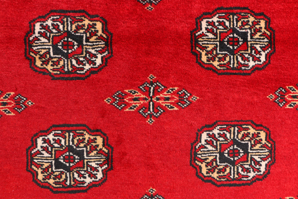 Red Bokhara 3' 2 x 6' 2 - No. 41529 - ALRUG Rug Store