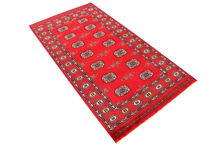 Red Bokhara 3' 2 x 6' 2 - No. 41529 - ALRUG Rug Store