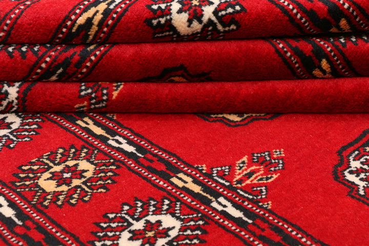 Red Bokhara 3' 2 x 6' 2 - No. 41529 - ALRUG Rug Store