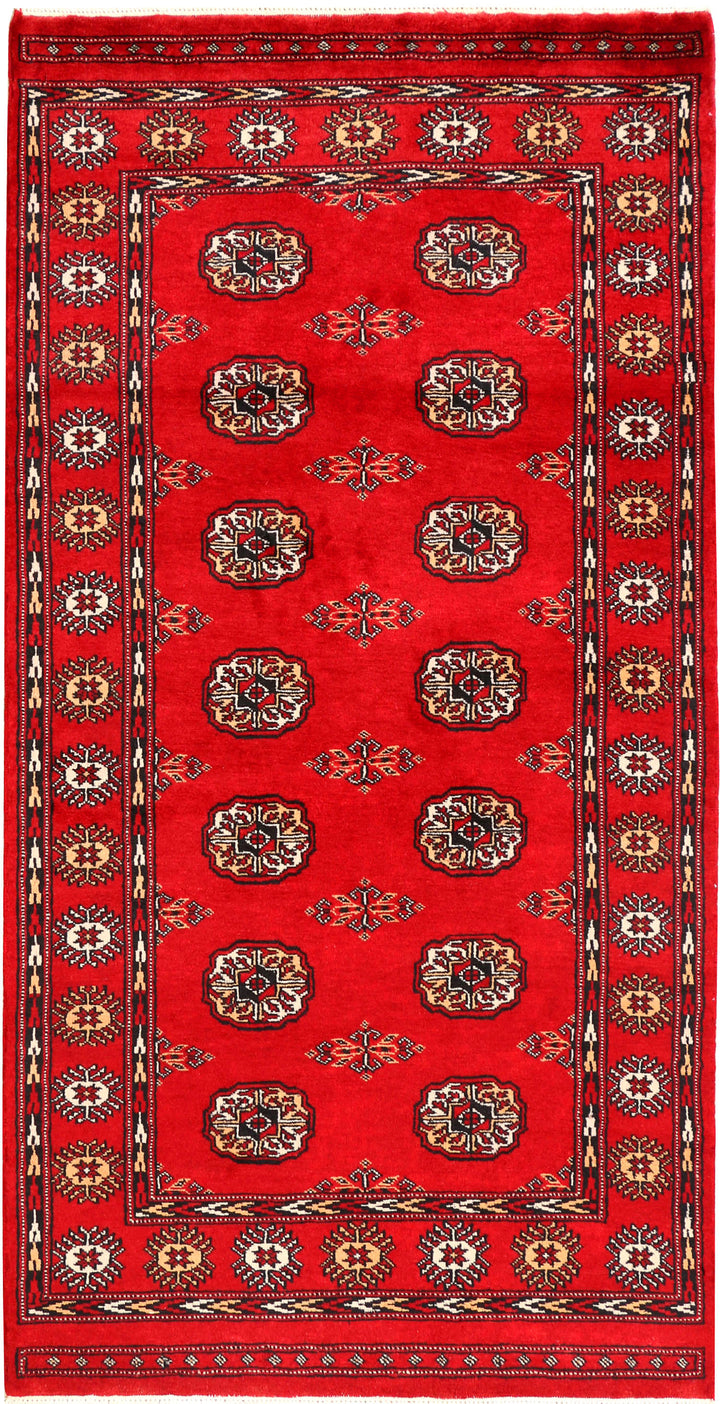 Red Bokhara 3' 2 x 6' 2 - No. 41529 - ALRUG Rug Store