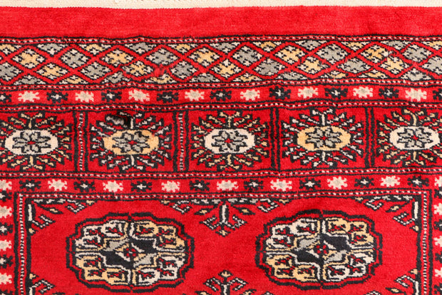 Red Bokhara 3'  1" x 5'  7" - No. QA83223