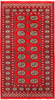 Red Bokhara 3'  1" x 5'  7" - No. QA83223