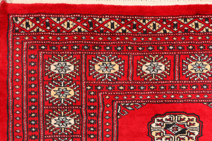Red Bokhara 3' 1 x 5' 7 - No. 41532 - ALRUG Rug Store
