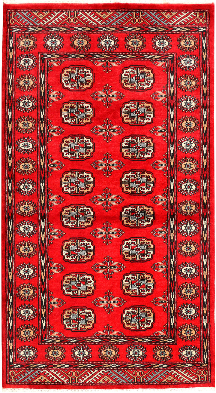 Red Bokhara 3' 3 x 5' 9 - No. 41534 - ALRUG Rug Store