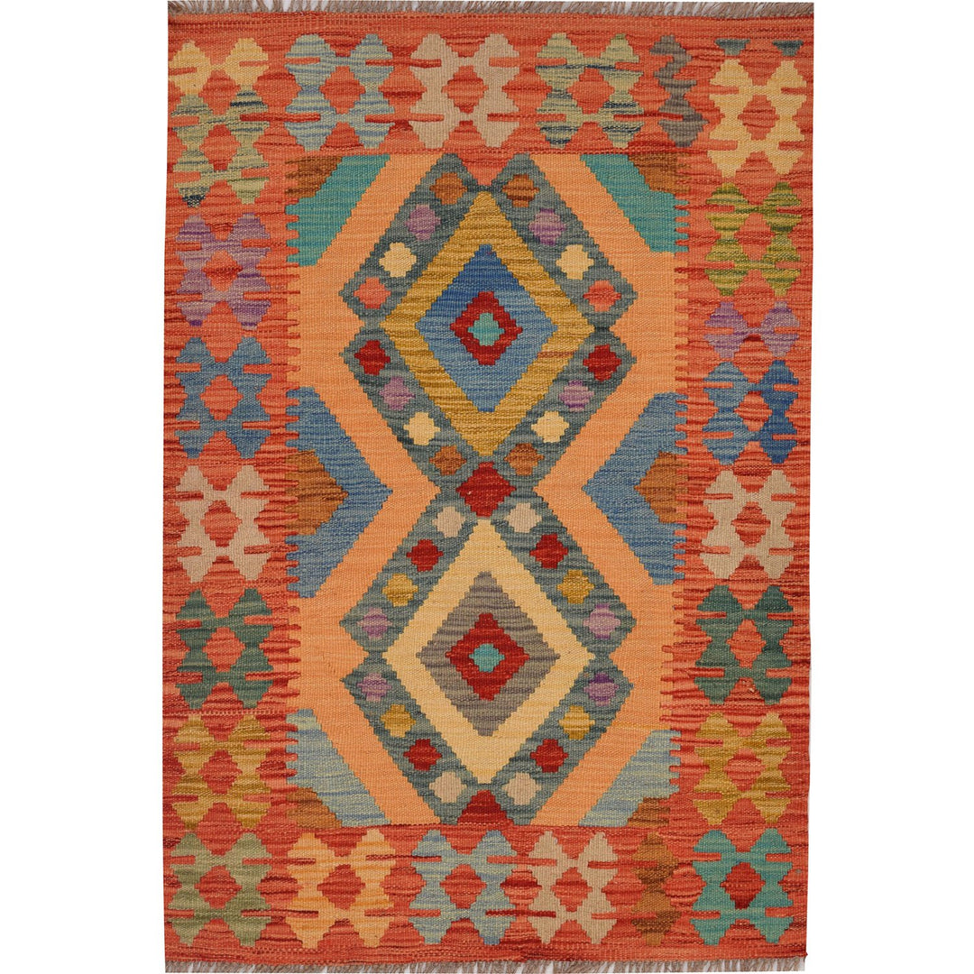 Vegetable Kilim 2' 5 x 3' 8 (ft) - No. AL55757 - ALRUG Rug Store