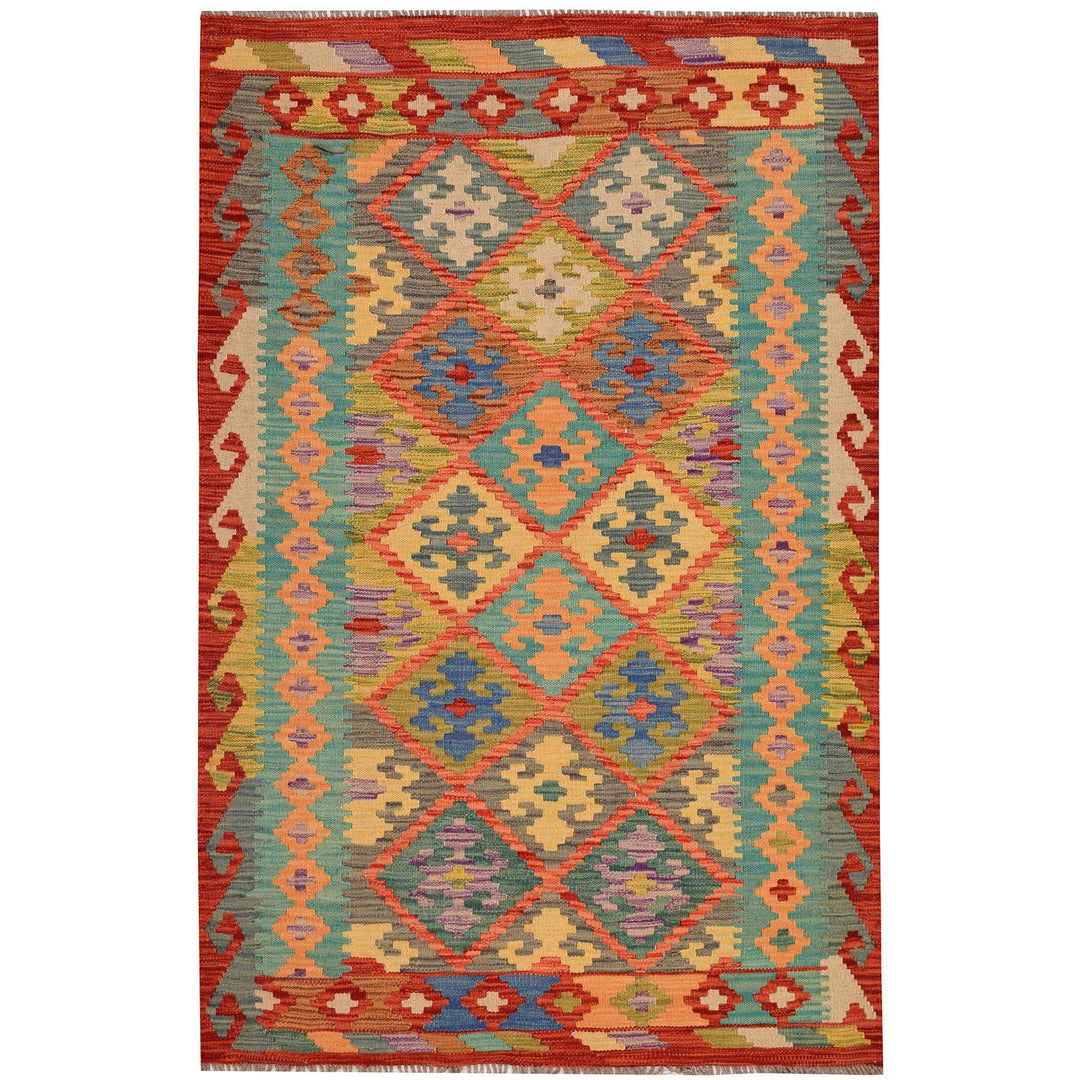 Vegetable Kilim 3' 3 x  5' (ft) - No. AL27439 - ALRUG Rug Store