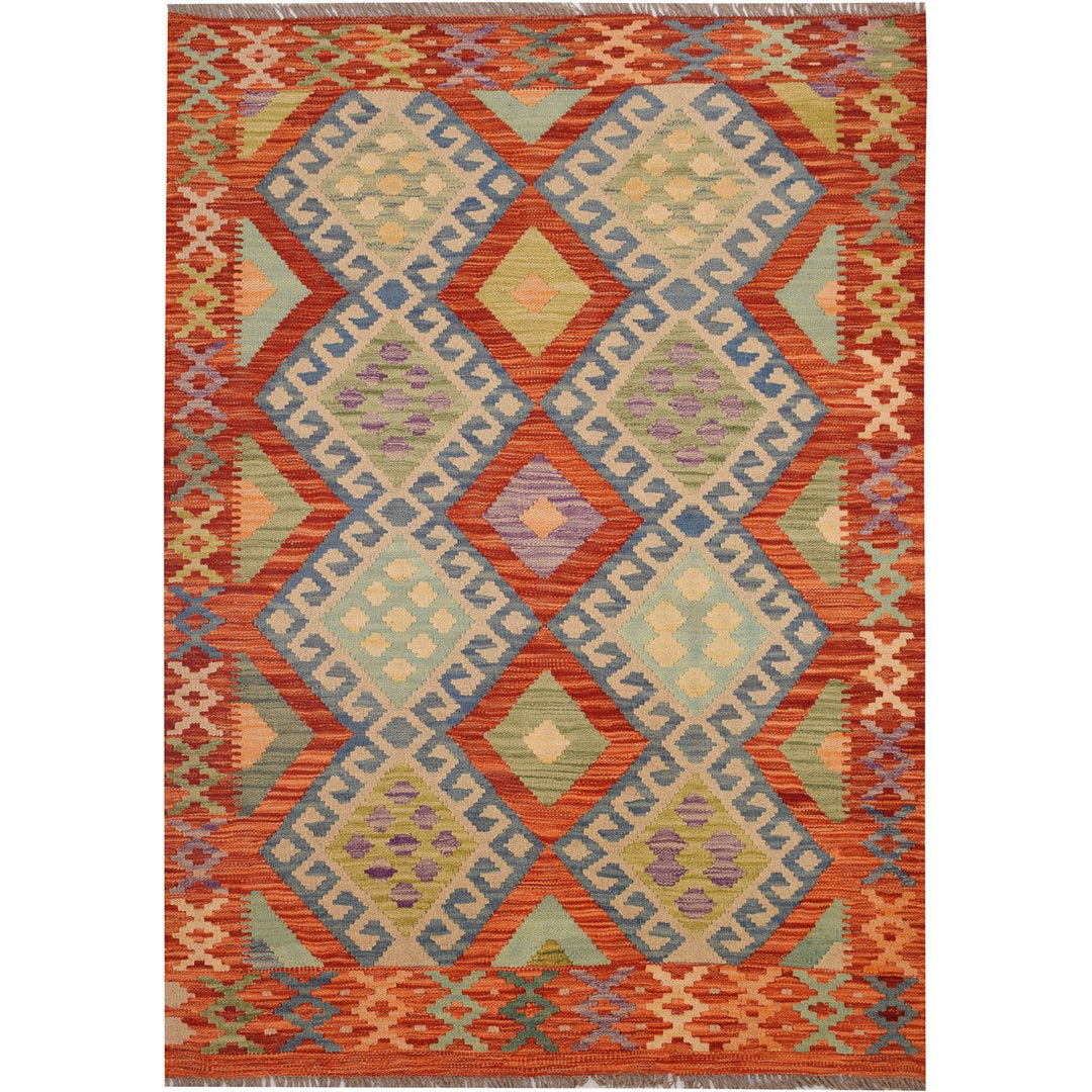 Vegetable Kilim 3' 4 x  4' 7 (ft) - No. AL15701 - ALRUG Rug Store