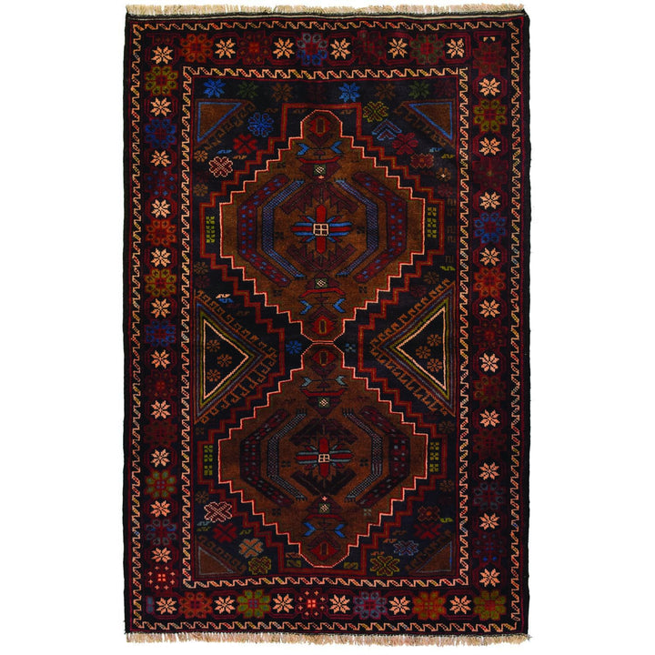 Baluchi Rug 3' 2 x 4' 7 (ft) - No. AL84070 - ALRUG Rug Store
