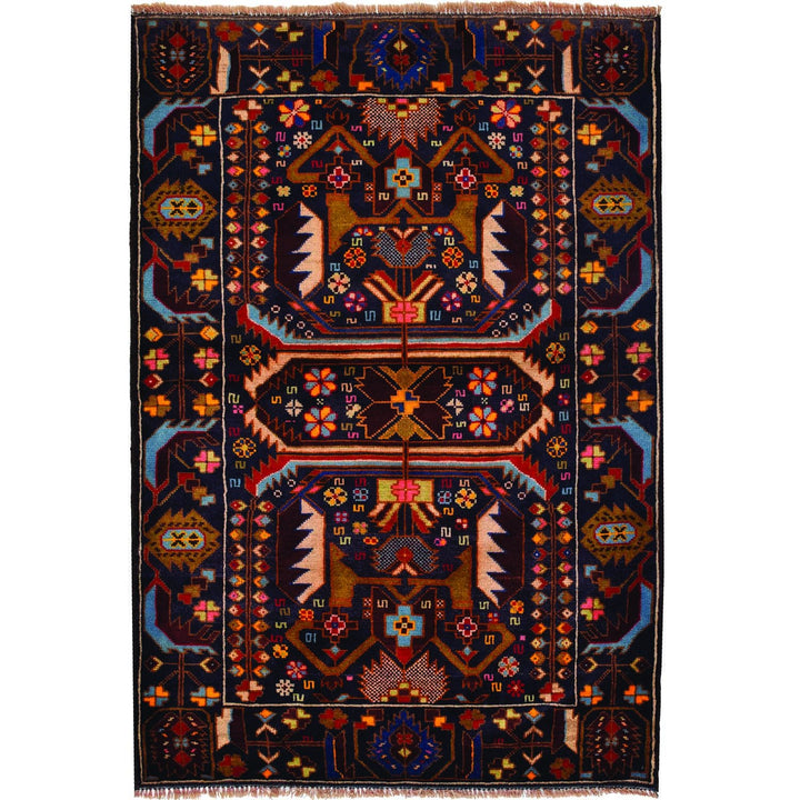 Baluchi Rug 3' 1 x 4' 6 (ft) - No. AL67343 - ALRUG Rug Store