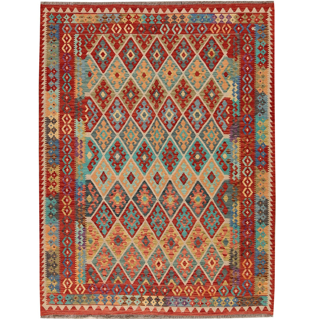 Vegetable Kilim 5' 9 x 7' 8 (ft) - No. AL66005 - ALRUG Rug Store