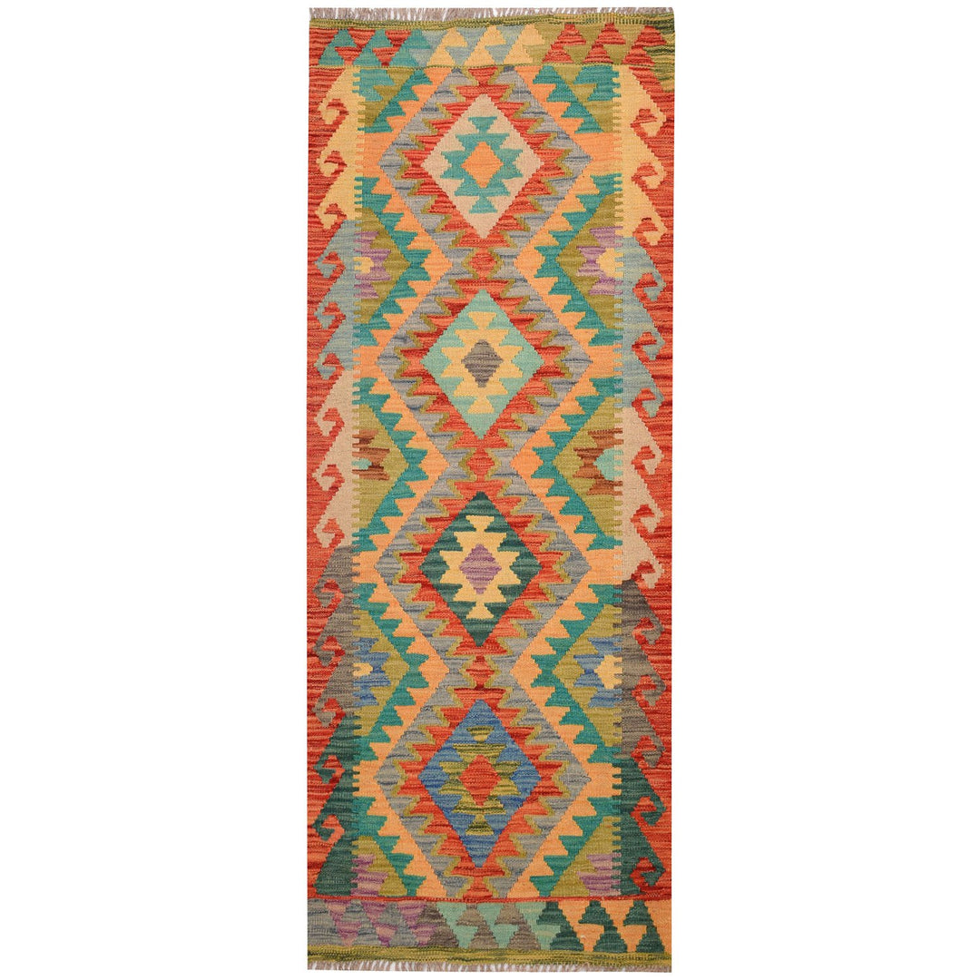 Vegetable Kilim 2' 1 x 5' 5 (ft) - No. AL55101 - ALRUG Rug Store