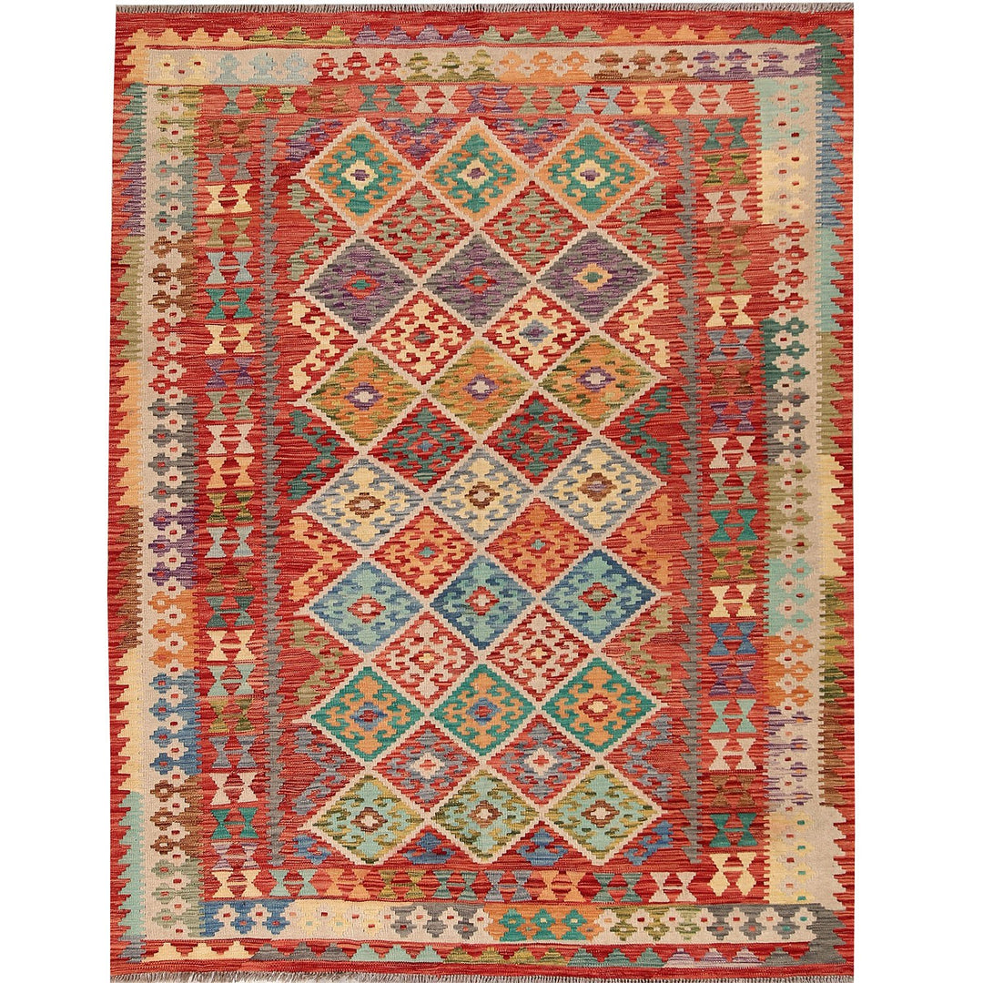 Vegetable Kilim 5' 9 x 7' 8 (ft) - No. AL70115 - ALRUG Rug Store