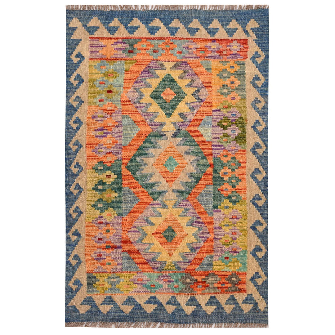 Vegetable Kilim 2' 4 x 3' 6 (ft) - No. AL60366 - ALRUG Rug Store