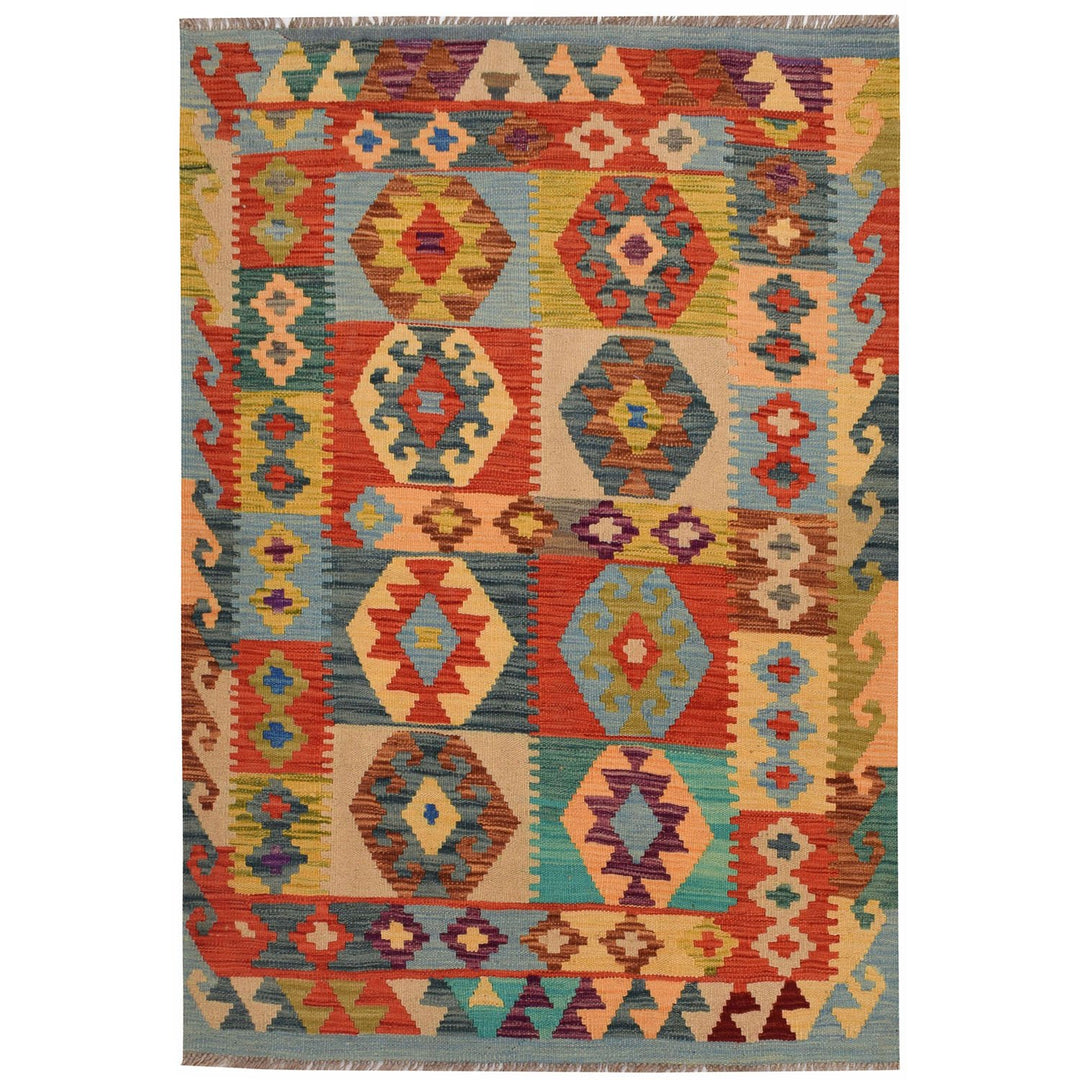 Vegetable Kilim 3' 4 x  4' 8 (ft) - No. AL38429 - ALRUG Rug Store