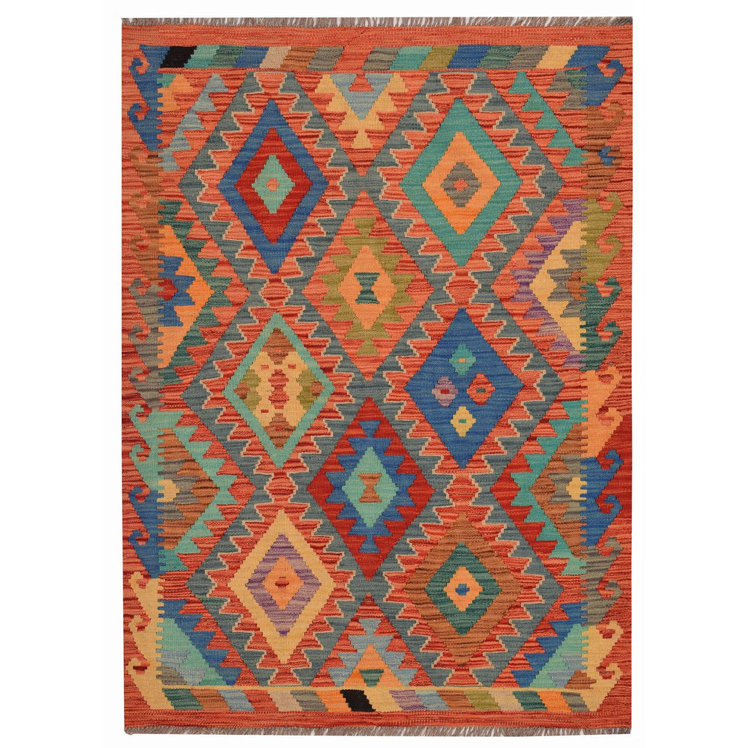 Vegetable Kilim 3' 5 x  4' 6 (ft) - No. AL17012 - ALRUG Rug Store