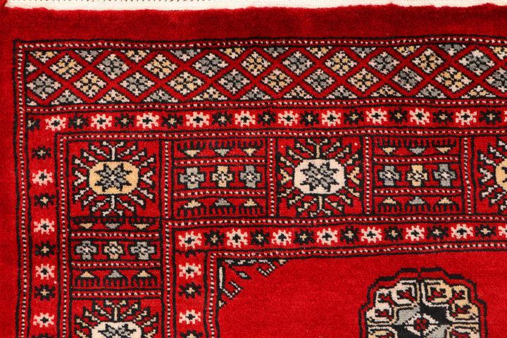 Dark Red Bokhara 3' x 5' 3 - No. 43976