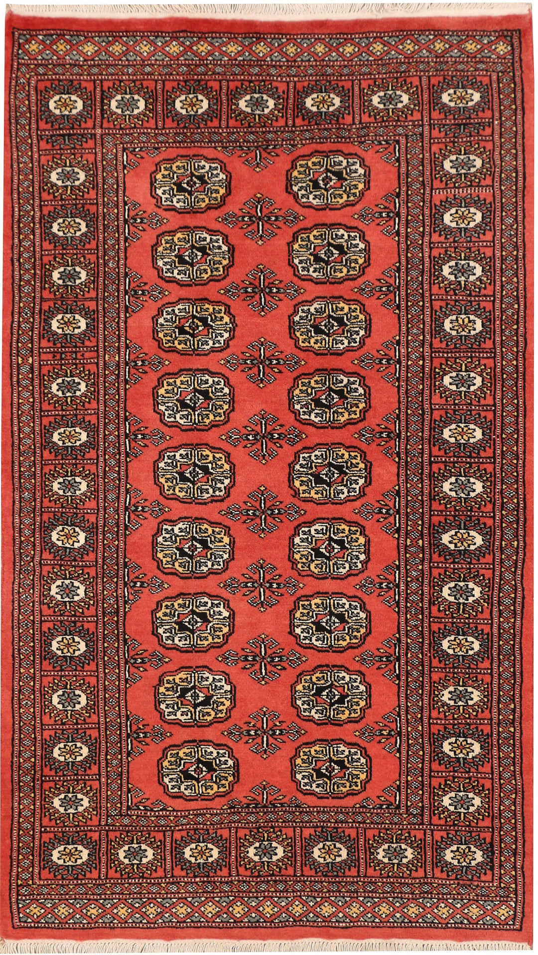 Tomato Bokhara 3' x 5' 2 - No. 43977 - ALRUG Rug Store