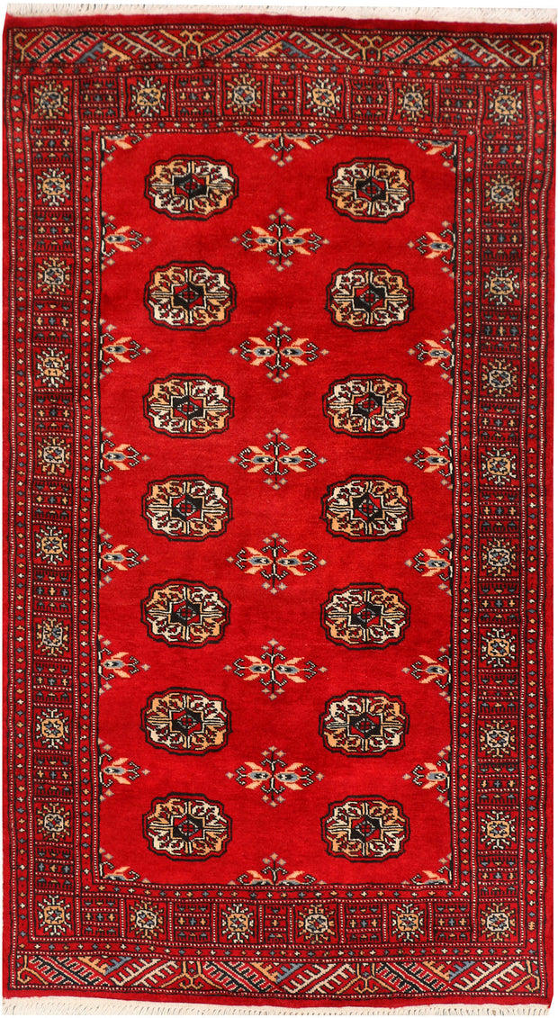 Dark Red Bokhara 3' x 5' 5 - No. 43979
