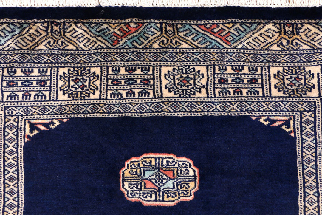 Midnight Blue Bokhara 3' 1 x 5' 5 - No. 43980