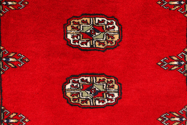 Red Bokhara 3' 1 x 5' 1 - No. 43981 - ALRUG Rug Store
