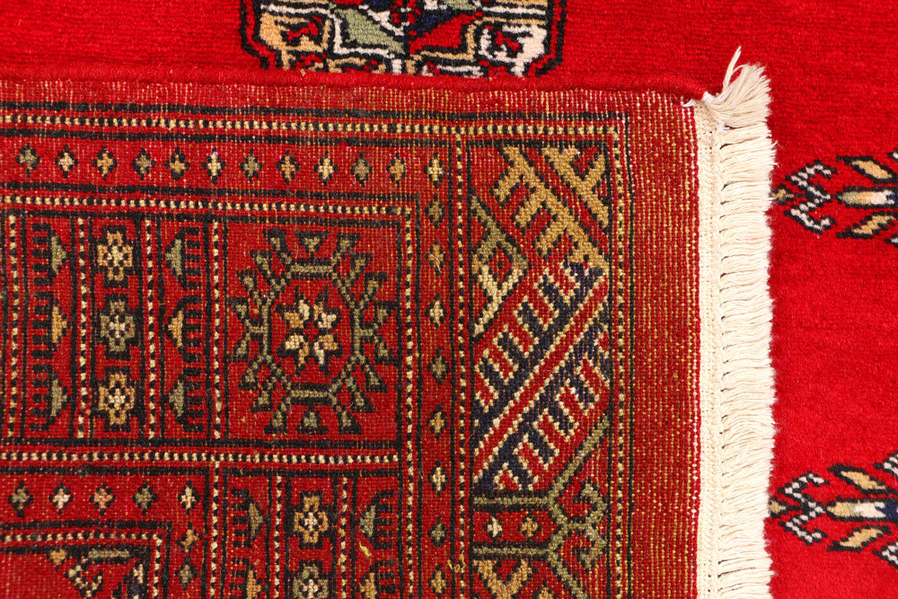 Red Bokhara 3' 1 x 5' 1 - No. 43981 - ALRUG Rug Store