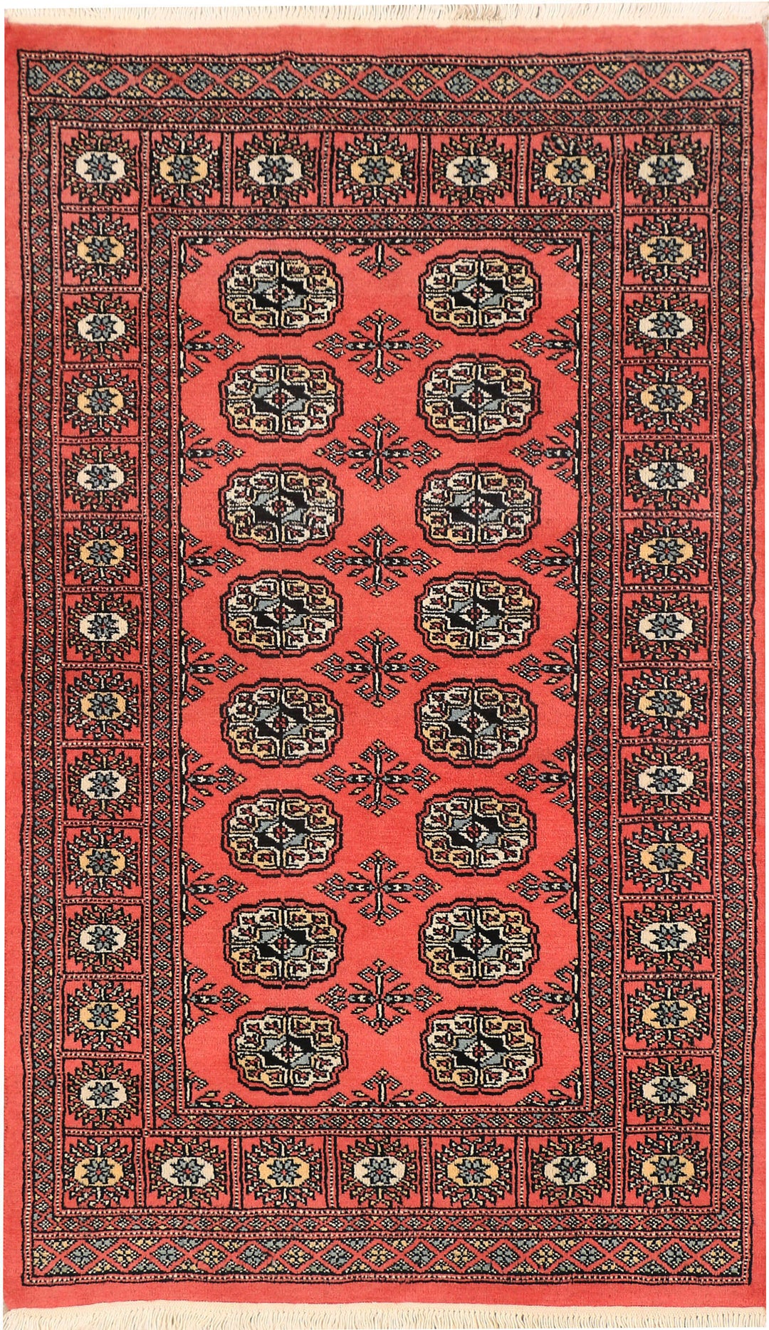 Tomato Bokhara 2' 11 x 5' 1 - No. 43982 - ALRUG Rug Store
