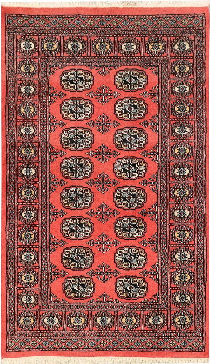 Tomato Bokhara 2' 11 x 5' 1 - No. 43982 - ALRUG Rug Store