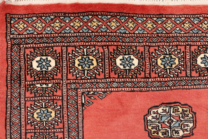 Tomato Bokhara 3' 2 x 5' 2 - No. 43986 - ALRUG Rug Store