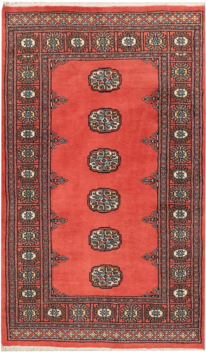 Tomato Bokhara 3' 2 x 5' 2 - No. 43986 - ALRUG Rug Store
