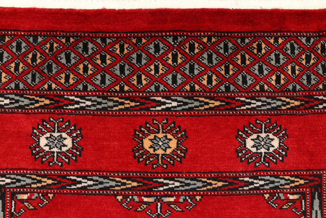 Dark Red Bokhara 3'  1" x 5' " - No. QA48405
