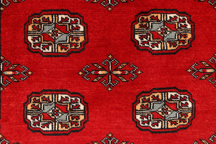 Dark Red Bokhara 3' 1 x 5' - No. 43990