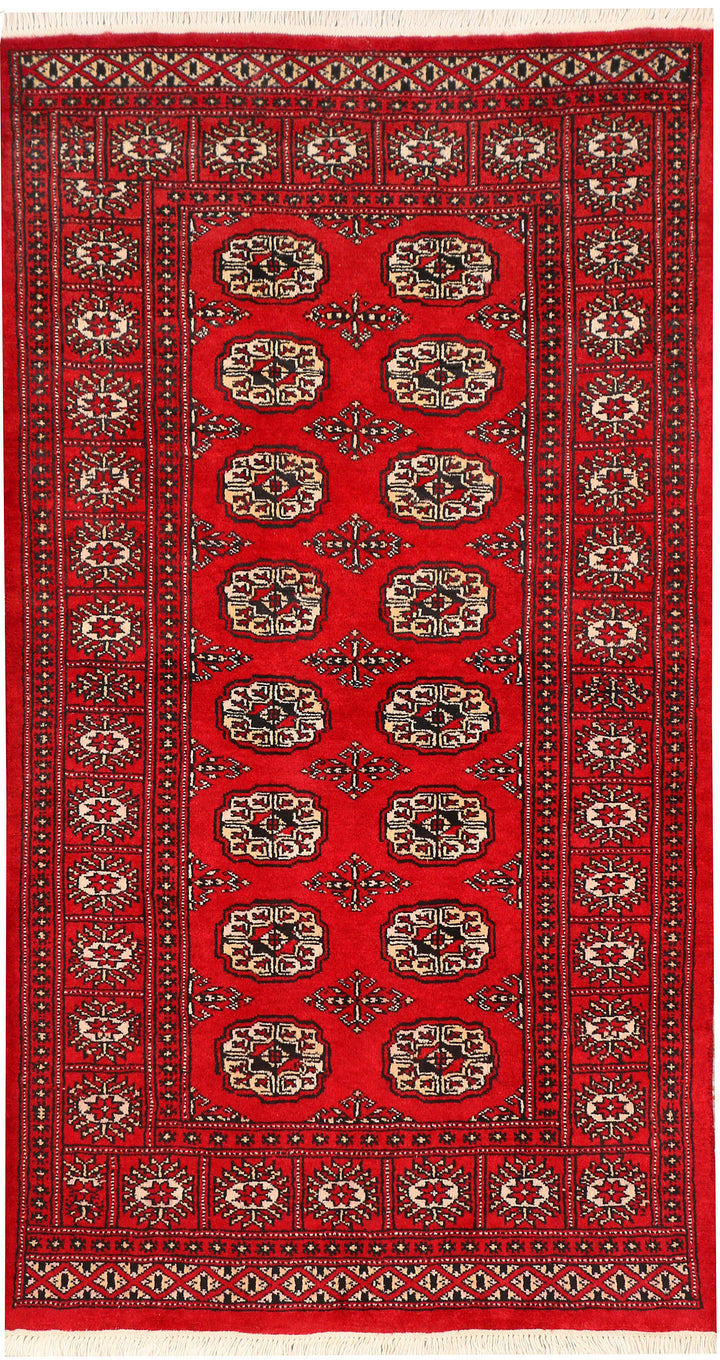 Dark Red Bokhara 3' 1 x 5' 5 - No. 43992