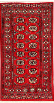 Dark Red Bokhara 3' 1 x 5' 5 - No. 43992