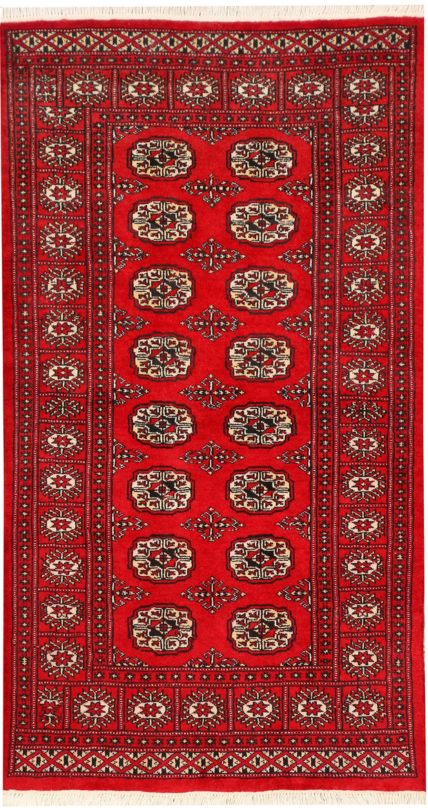 Dark Red Bokhara 3' 1 x 5' 5 - No. 43992