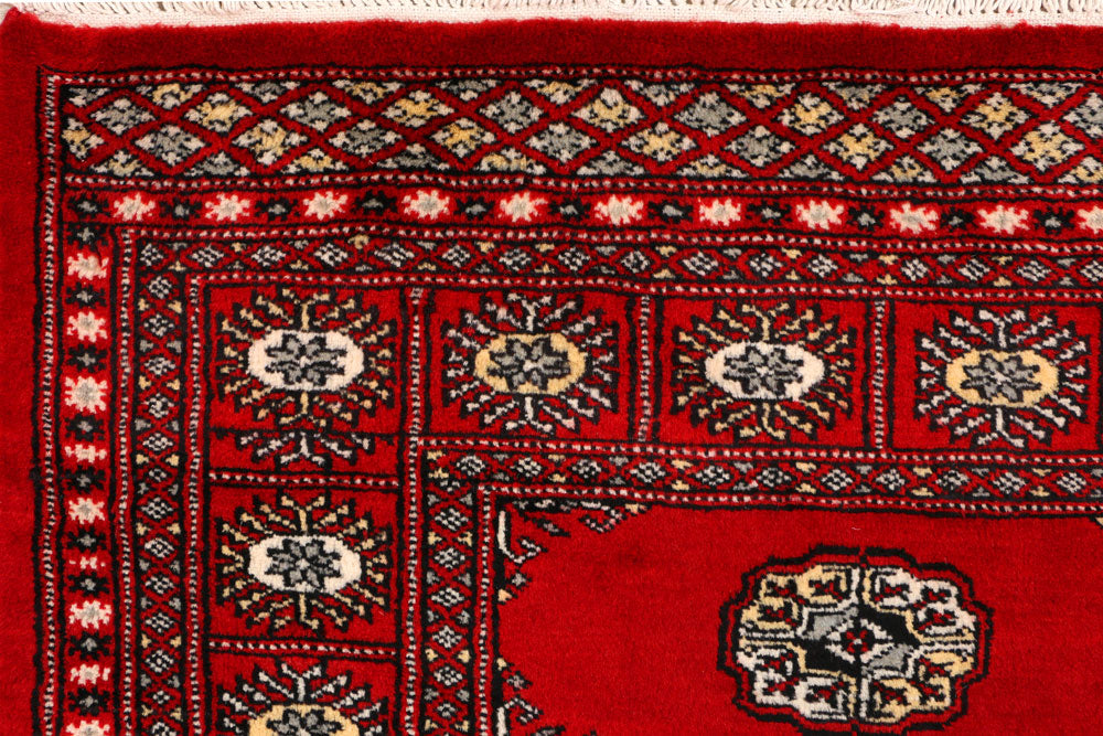 Red Bokhara 3' 1 x 5' 3 - No. 43995 - ALRUG Rug Store