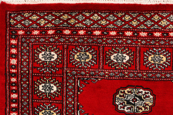 Red Bokhara 3' 1 x 5' 3 - No. 43995 - ALRUG Rug Store
