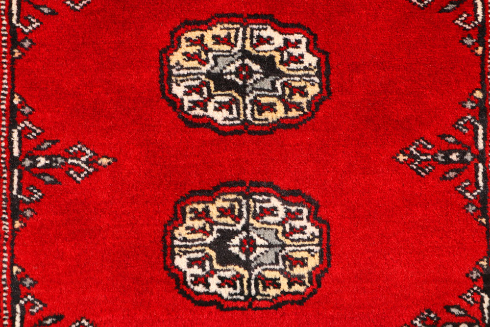 Red Bokhara 3' 1 x 5' 3 - No. 43995 - ALRUG Rug Store
