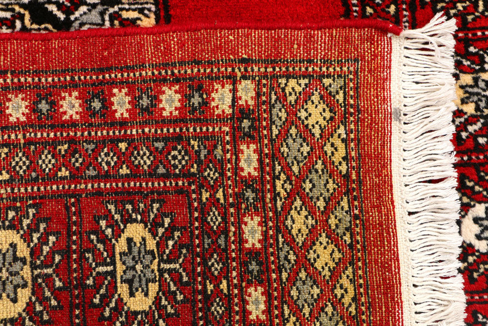 Red Bokhara 3' 1 x 5' 3 - No. 43995 - ALRUG Rug Store