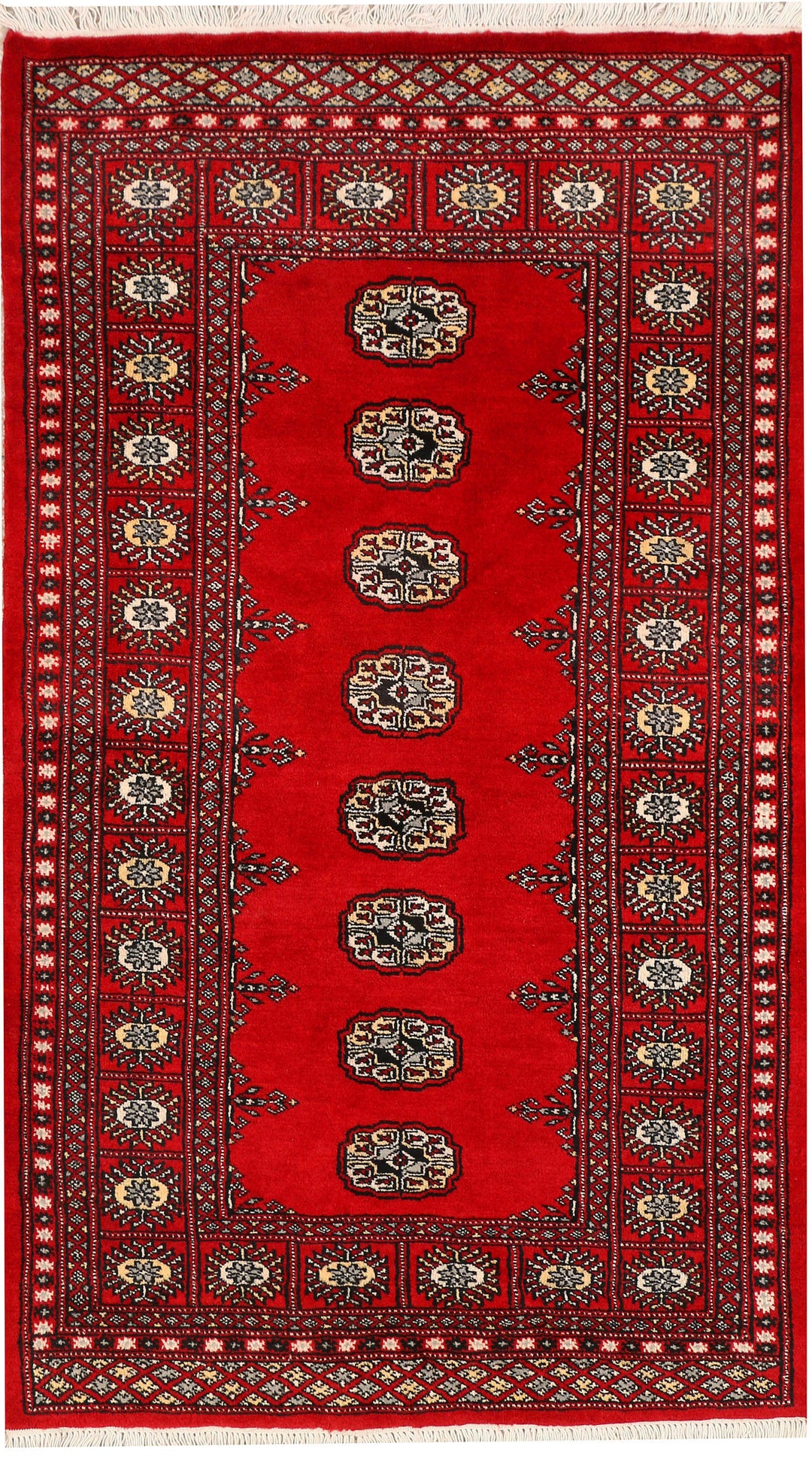 Red Bokhara 3' 1 x 5' 3 - No. 43995 - ALRUG Rug Store