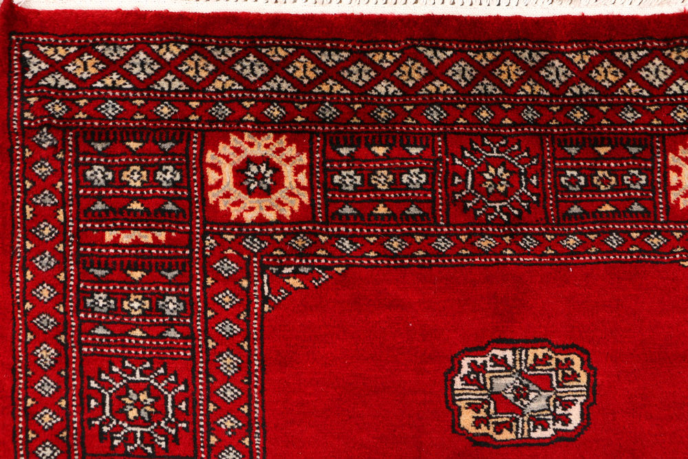 Red Bokhara 3' 1 x 5' 5 - No. 43996 - ALRUG Rug Store