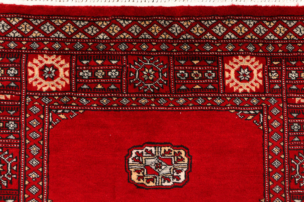 Red Bokhara 3' 1 x 5' 5 - No. 43996 - ALRUG Rug Store