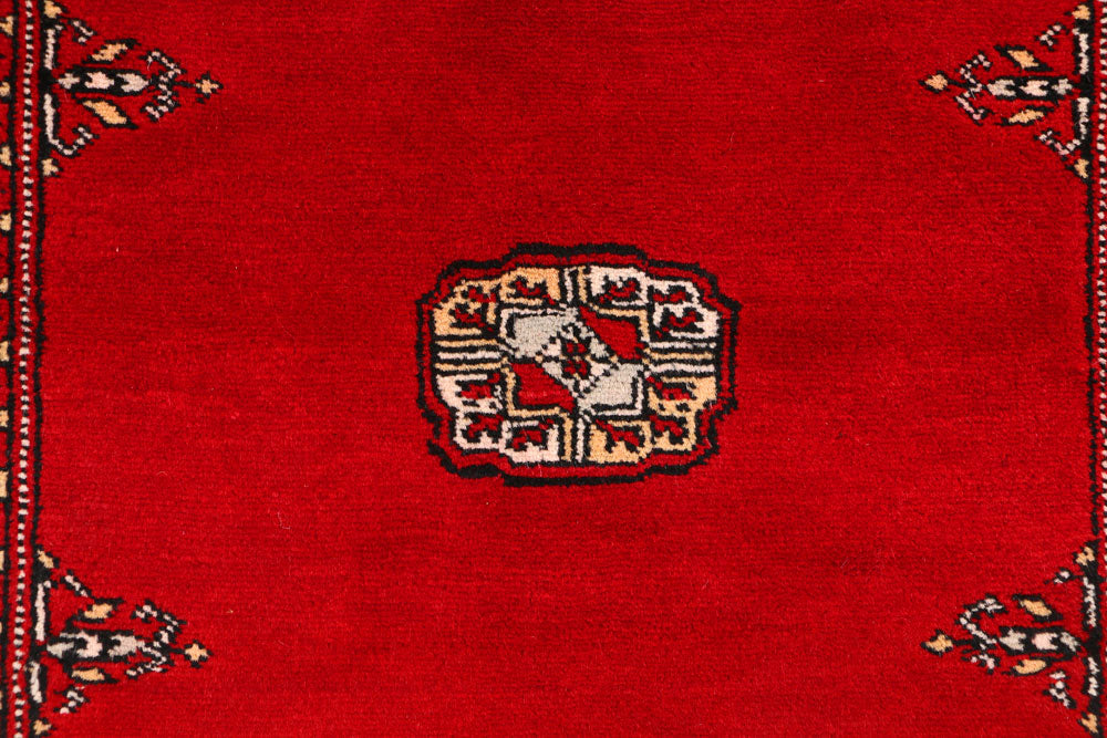 Red Bokhara 3' 1 x 5' 5 - No. 43996 - ALRUG Rug Store