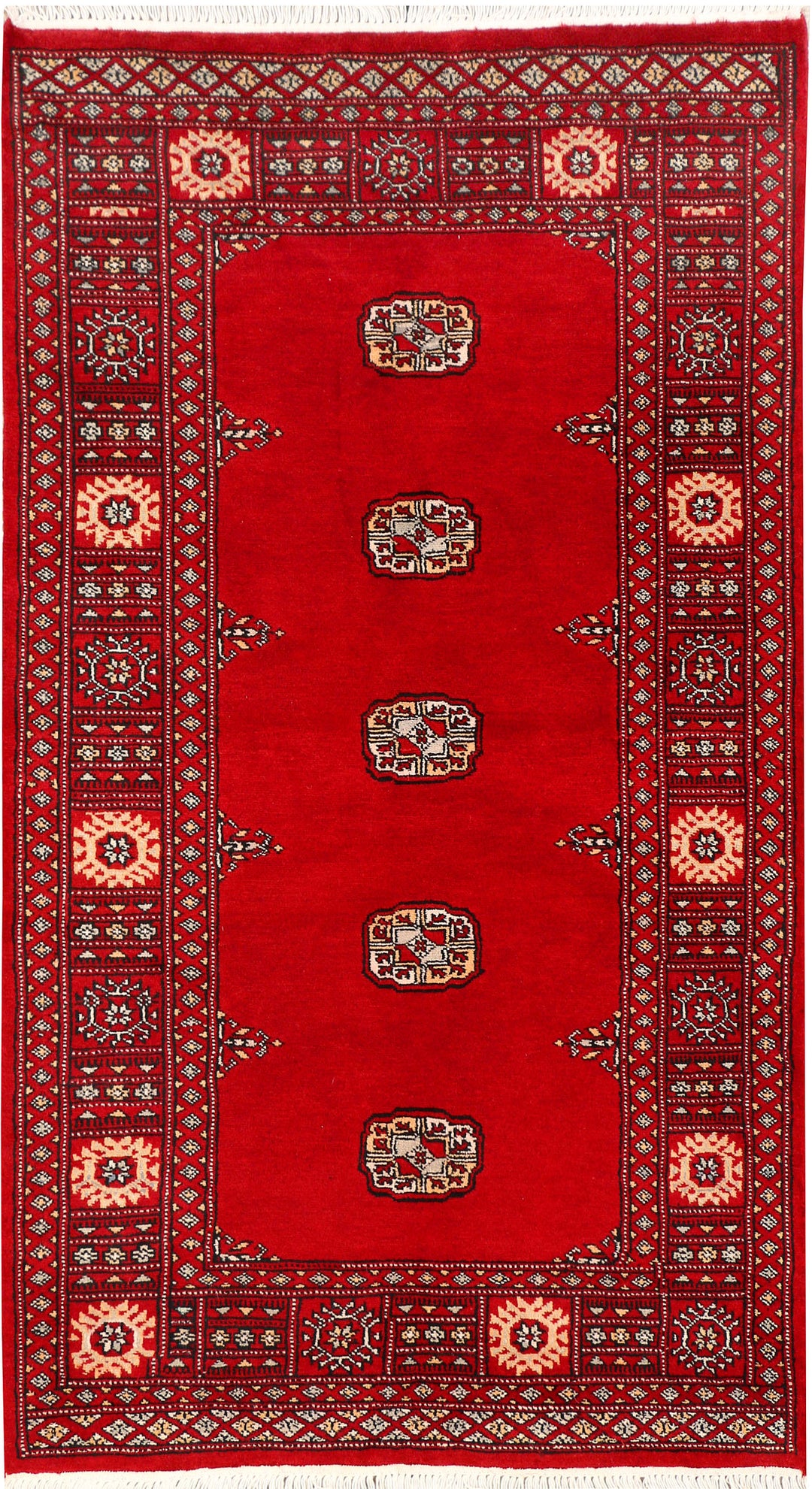 Red Bokhara 3' 1 x 5' 5 - No. 43996 - ALRUG Rug Store