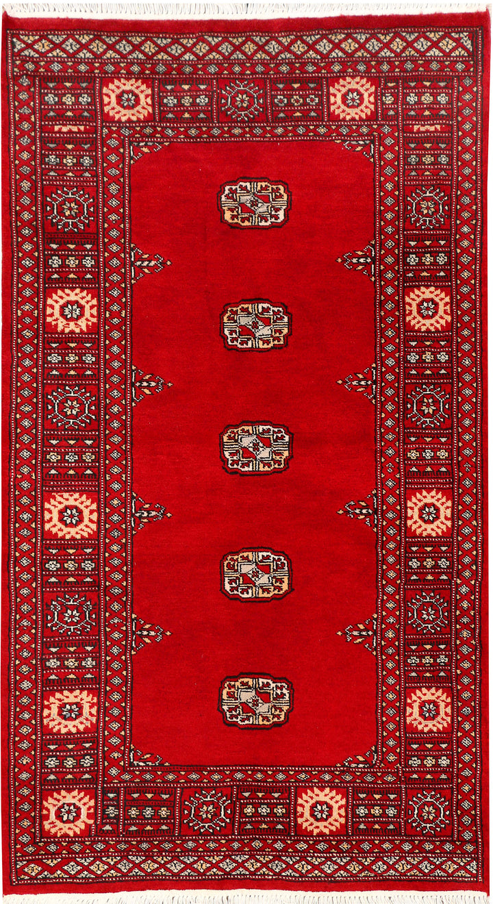 Red Bokhara 3' 1 x 5' 5 - No. 43996 - ALRUG Rug Store