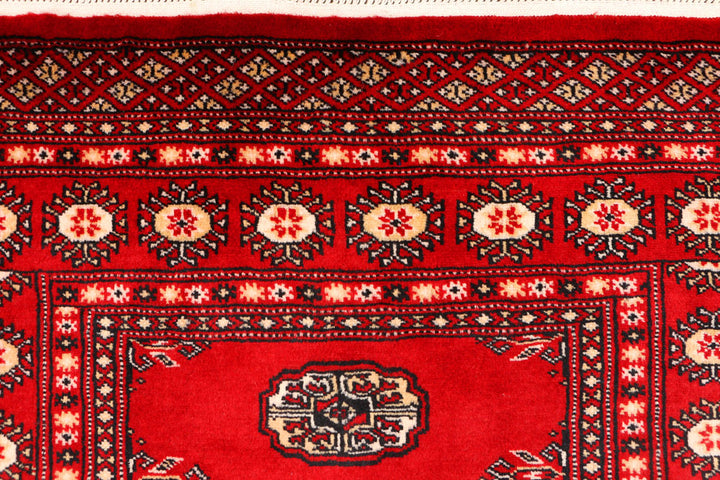 Red Bokhara 3' 2 x 5' 5 - No. 44001 - ALRUG Rug Store