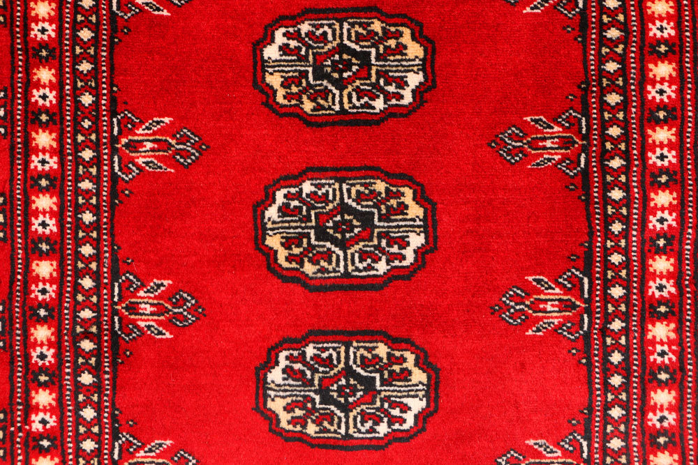 Red Bokhara 3' 2 x 5' 5 - No. 44001 - ALRUG Rug Store
