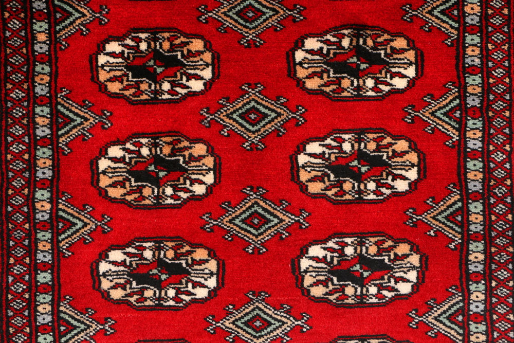Dark Red Bokhara 3' 1 x 5' - No. 44007 - ALRUG Rug Store