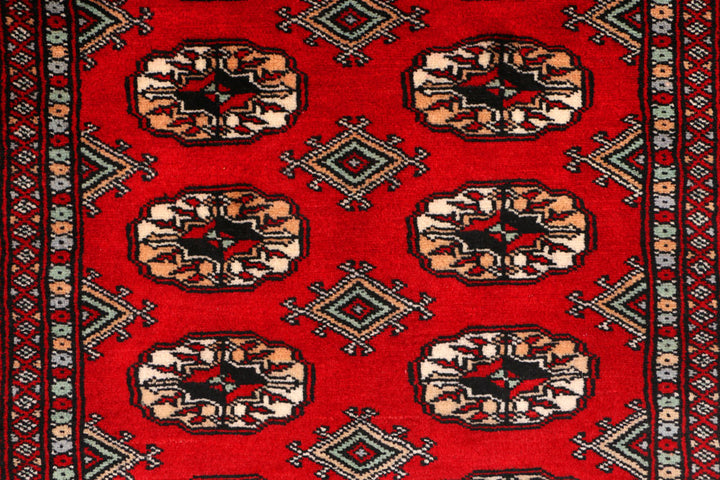 Dark Red Bokhara 3' 1 x 5' - No. 44007 - ALRUG Rug Store