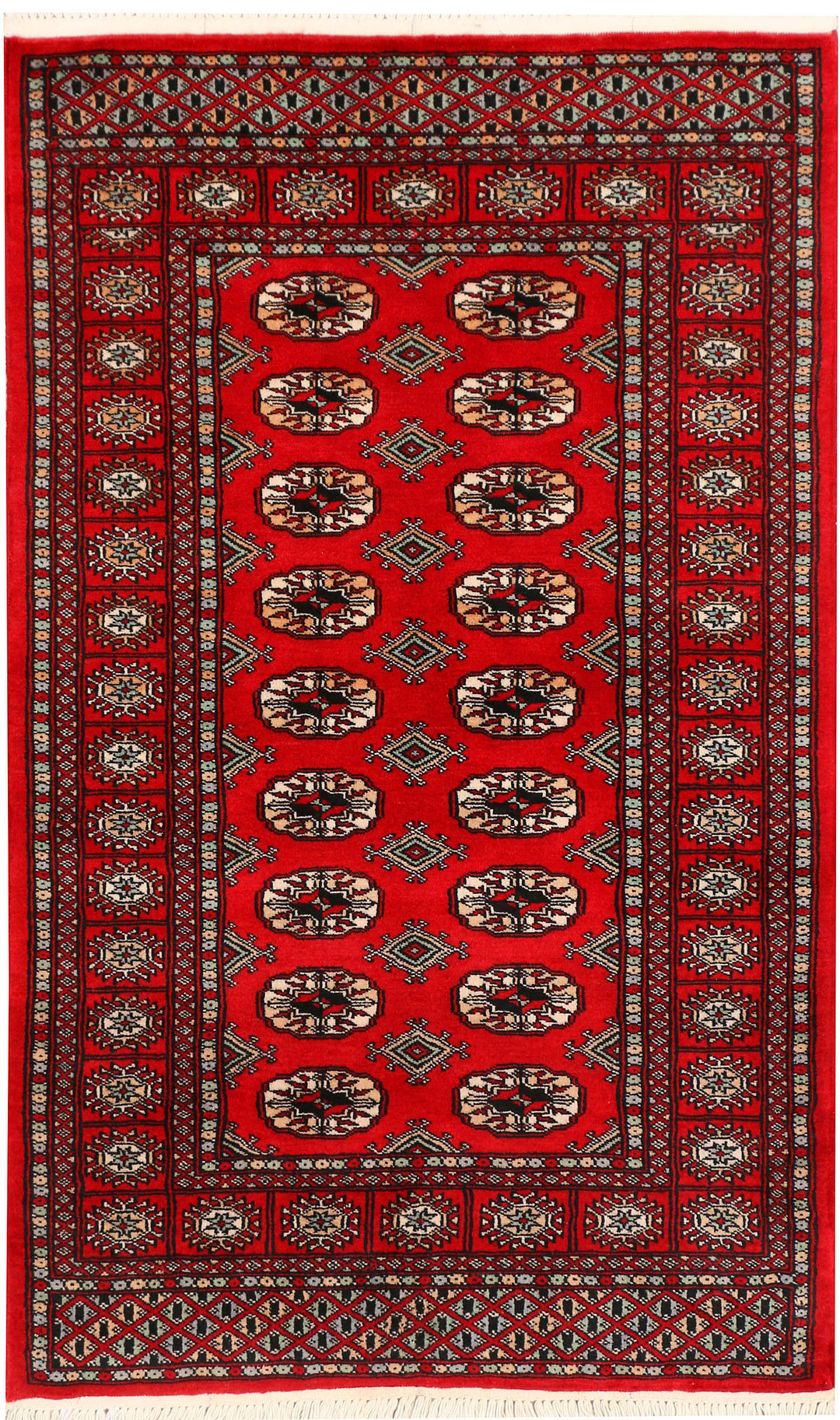 Dark Red Bokhara 3' 1 x 5' - No. 44007 - ALRUG Rug Store